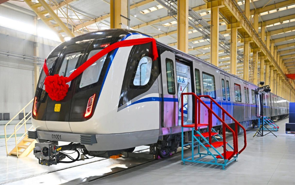 Yonggui Gangways-The First Train of Taiyuan Metro Line 1 Rolled off the Assembly Line Successfully